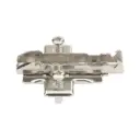 [F058139766] فرش تيومس ثري دي فيشر  1 D cross mounting plate Quick with 4-point attachment for a secure connection to the side of the furniture  (0 مم, مع فيشر 11 مم)
