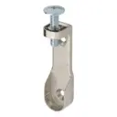 [0683552010] Cupboard rail support, oval  (Nickel plated, 63.5 mm, 18.2 mm)