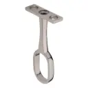 [0683552020] Oval wardrobe rail centre support  (Nickel plated, -)