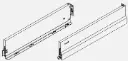 [F100077440] Nova Pro Classic drawer sides H122, left/right (650 mm, Pure White)