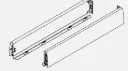 [F100065018]  Nova Pro Deluxe drawer sides H90, left/right (550 mm, Metallic)