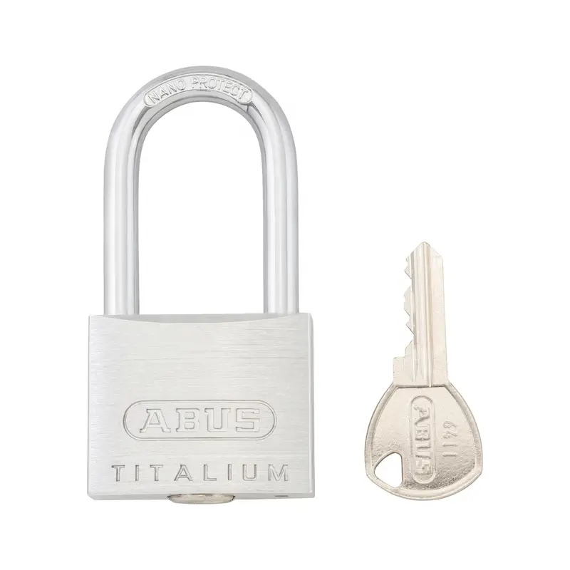 قفل الماني 40 ملي سبيكه الامنيوم-تايتينيم قوس طويل TITALIUMTM 64 padlock